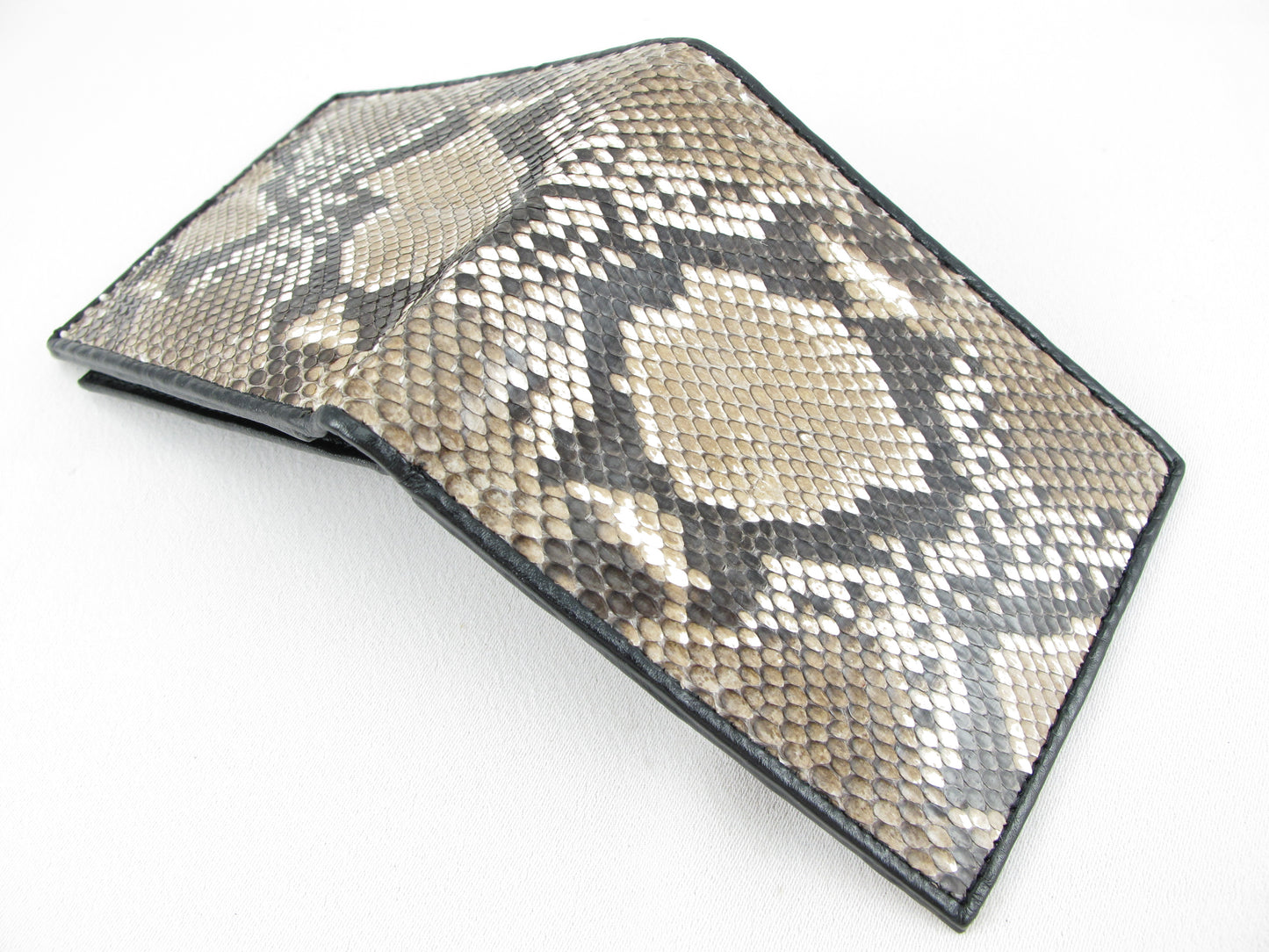 Genuine Reticulated Python Snake Skin Soft Bifold Wallet