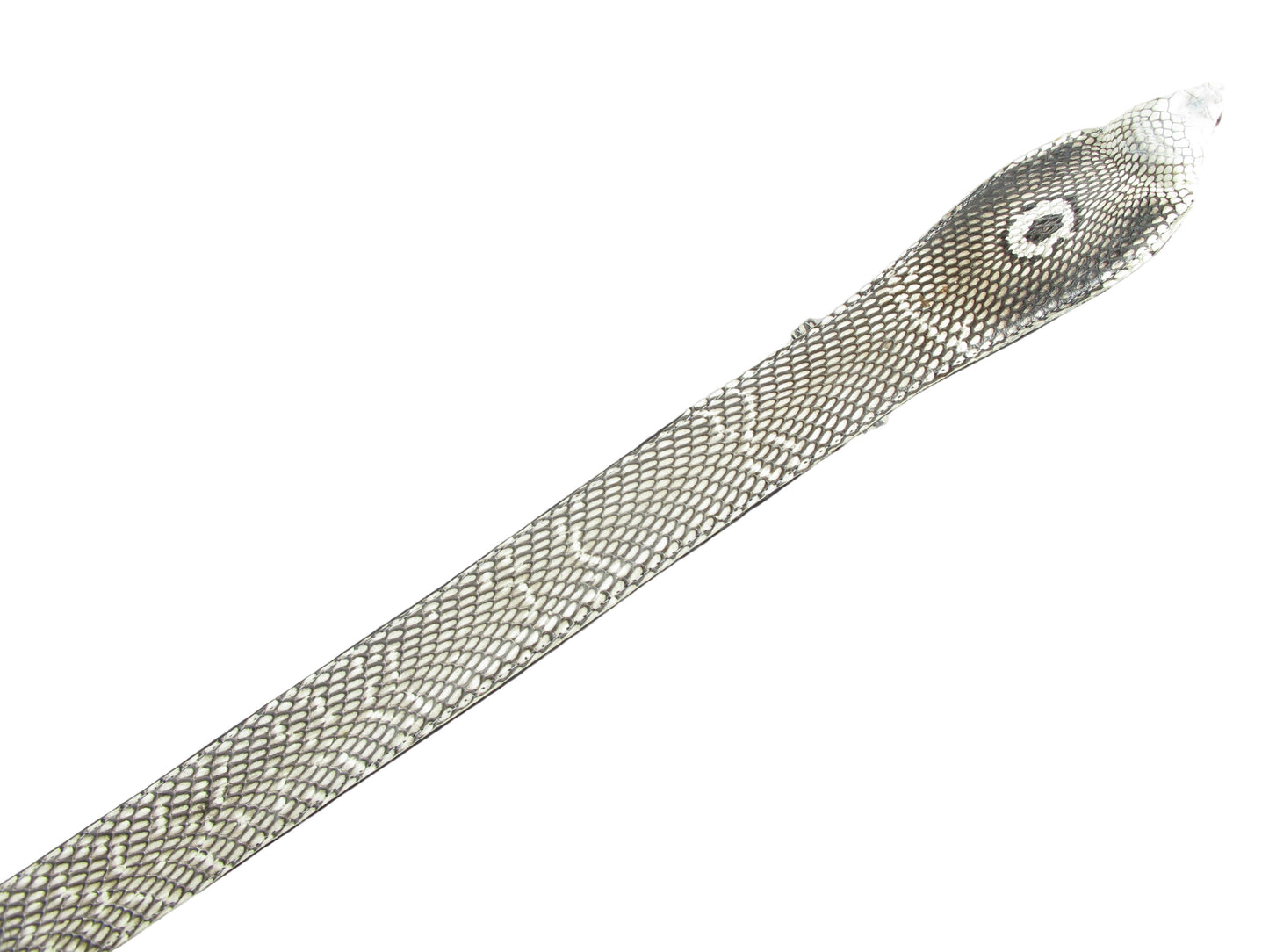 Genuine Cobra Snake Skin with Head Leather Dress Belt