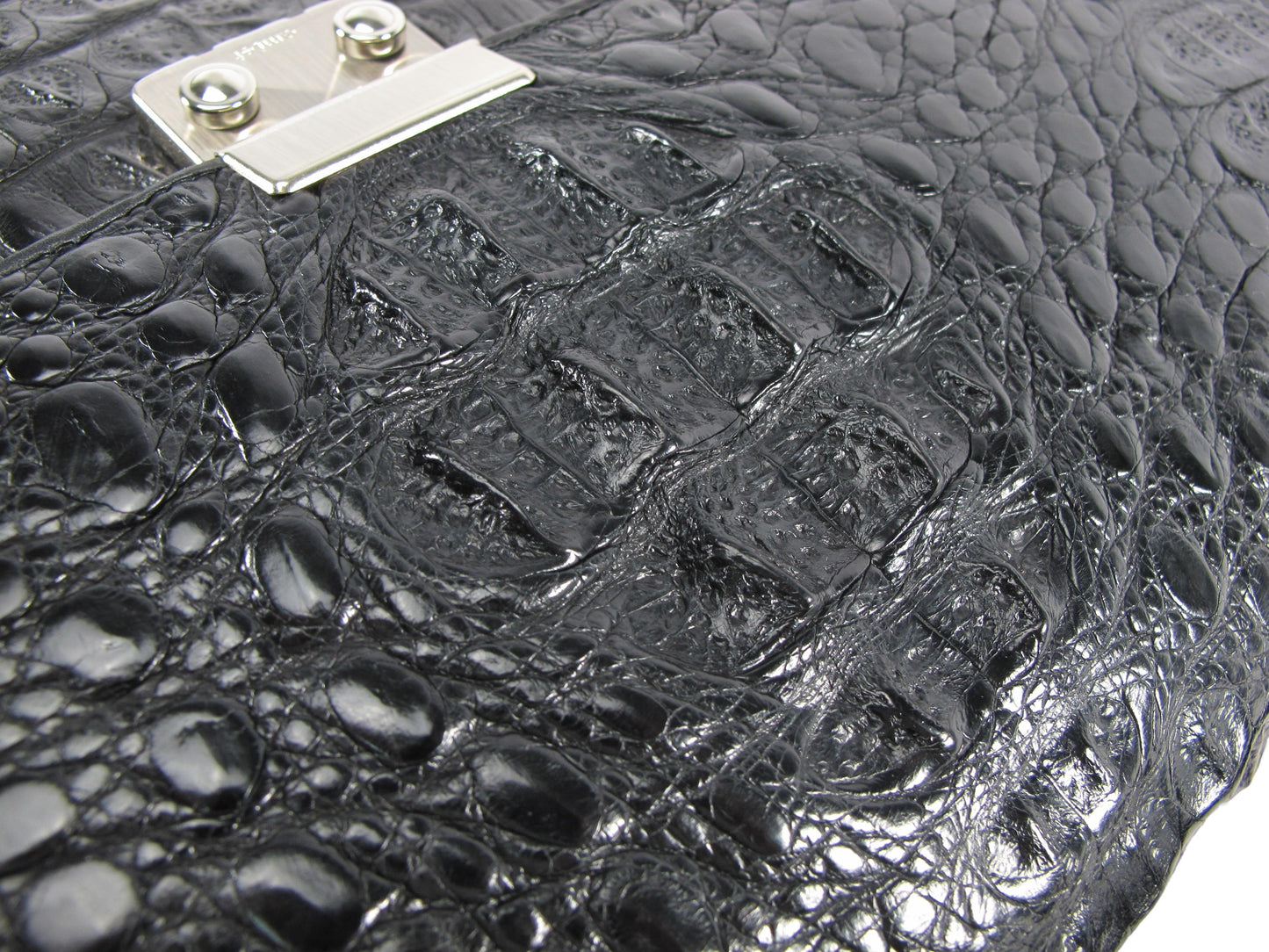 Genuine Caiman Crocodile Skin Leather Men's Handbag Briefcase