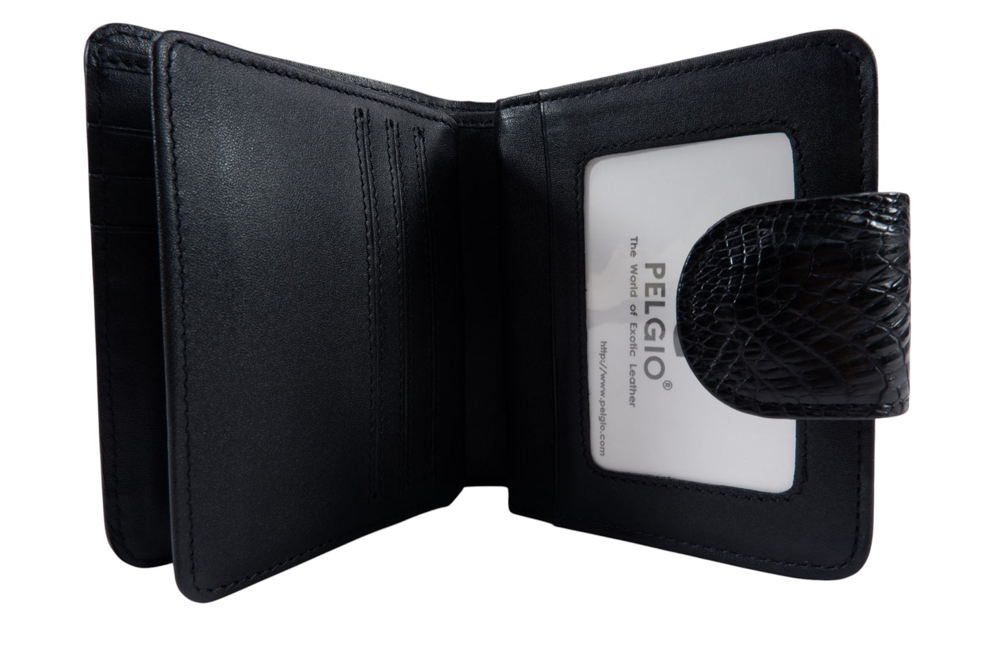 Genuine Caiman Skin Leather Medium Clutch Wallet Zip Coins Purse