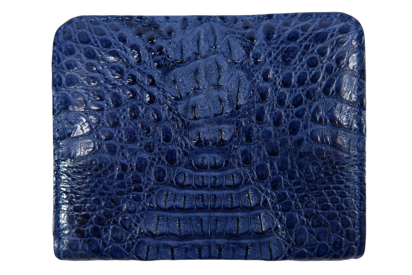 Genuine Caiman Skin Leather Medium Clutch Wallet Zip Coins Purse