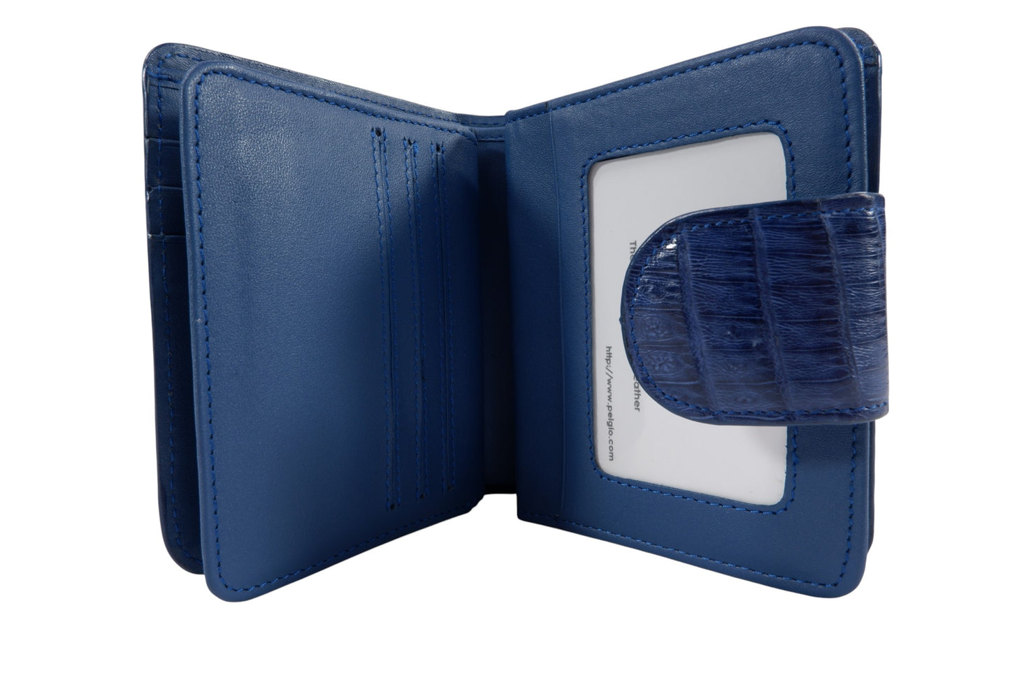 Genuine Caiman Skin Leather Medium Clutch Wallet Zip Coins Purse