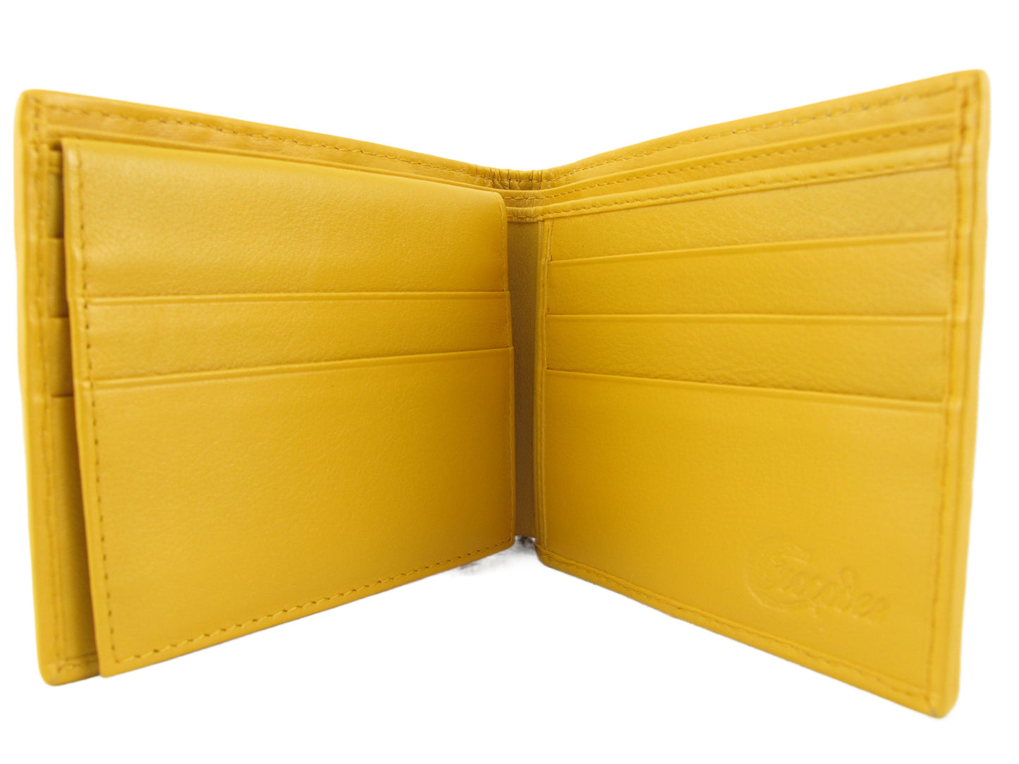 Genuine Caiman Crocodile Head Bump Skin Leather Bifold Wallet