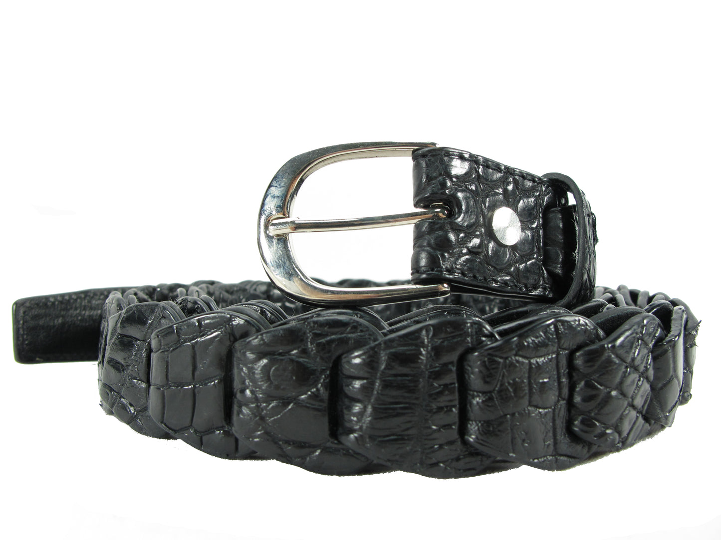 Genuine Crocodile Skin Leather Women's Handmade Belt