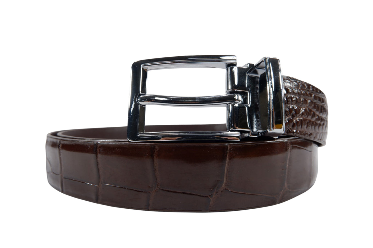 Genuine Crocodile Belly Skin Leather Women's Belt