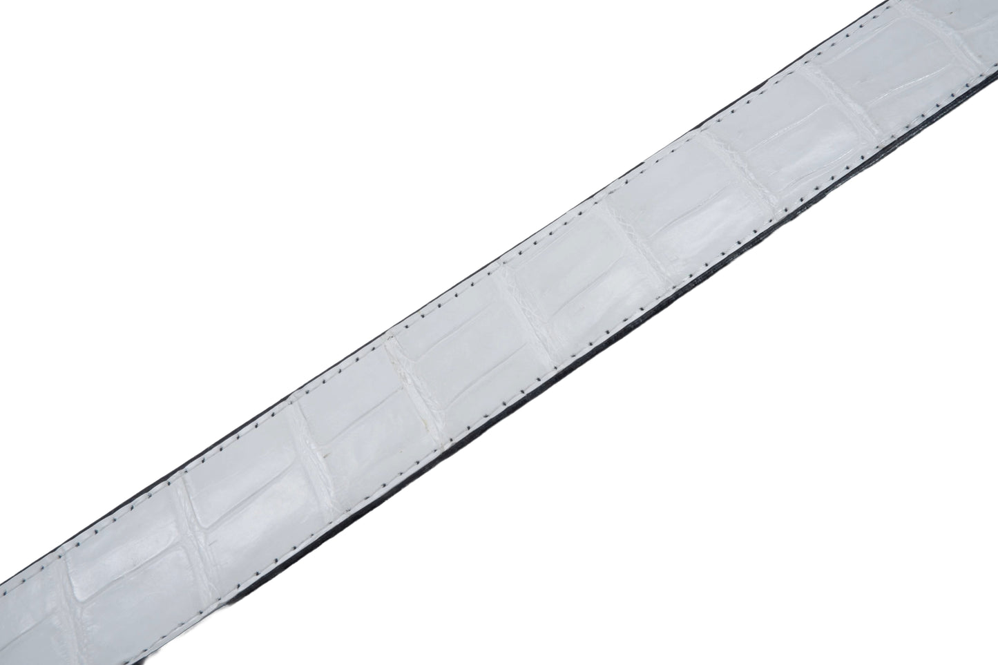 Genuine Crocodile Belly Skin Leather Auto Locking Luxury Men's Belt