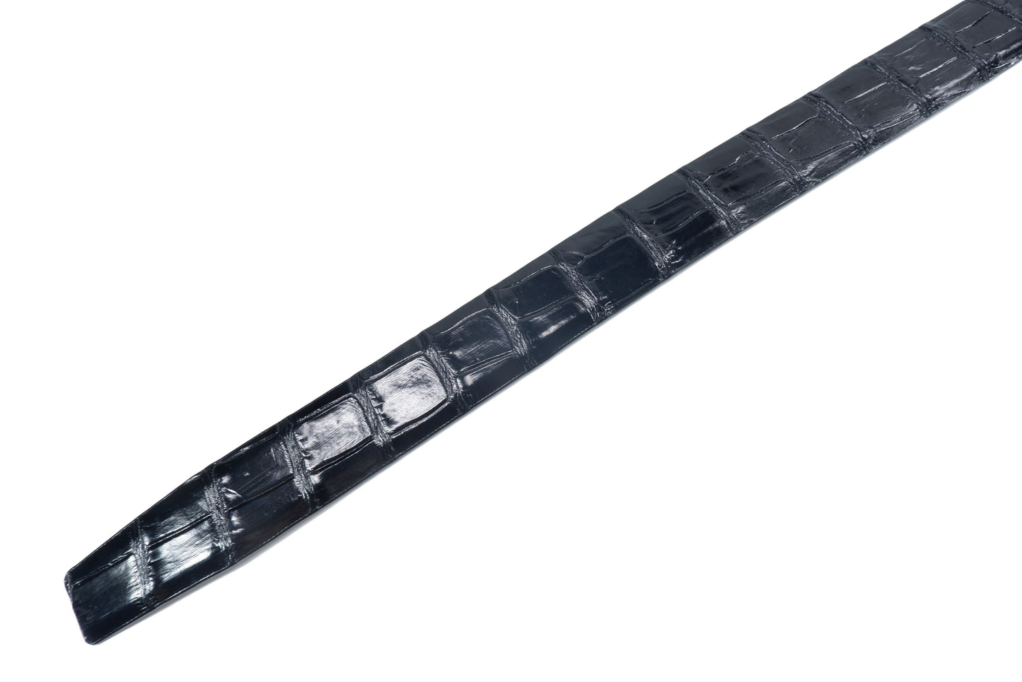 Genuine Crocodile Belly Skin Leather Auto Locking Luxury Men's Belt