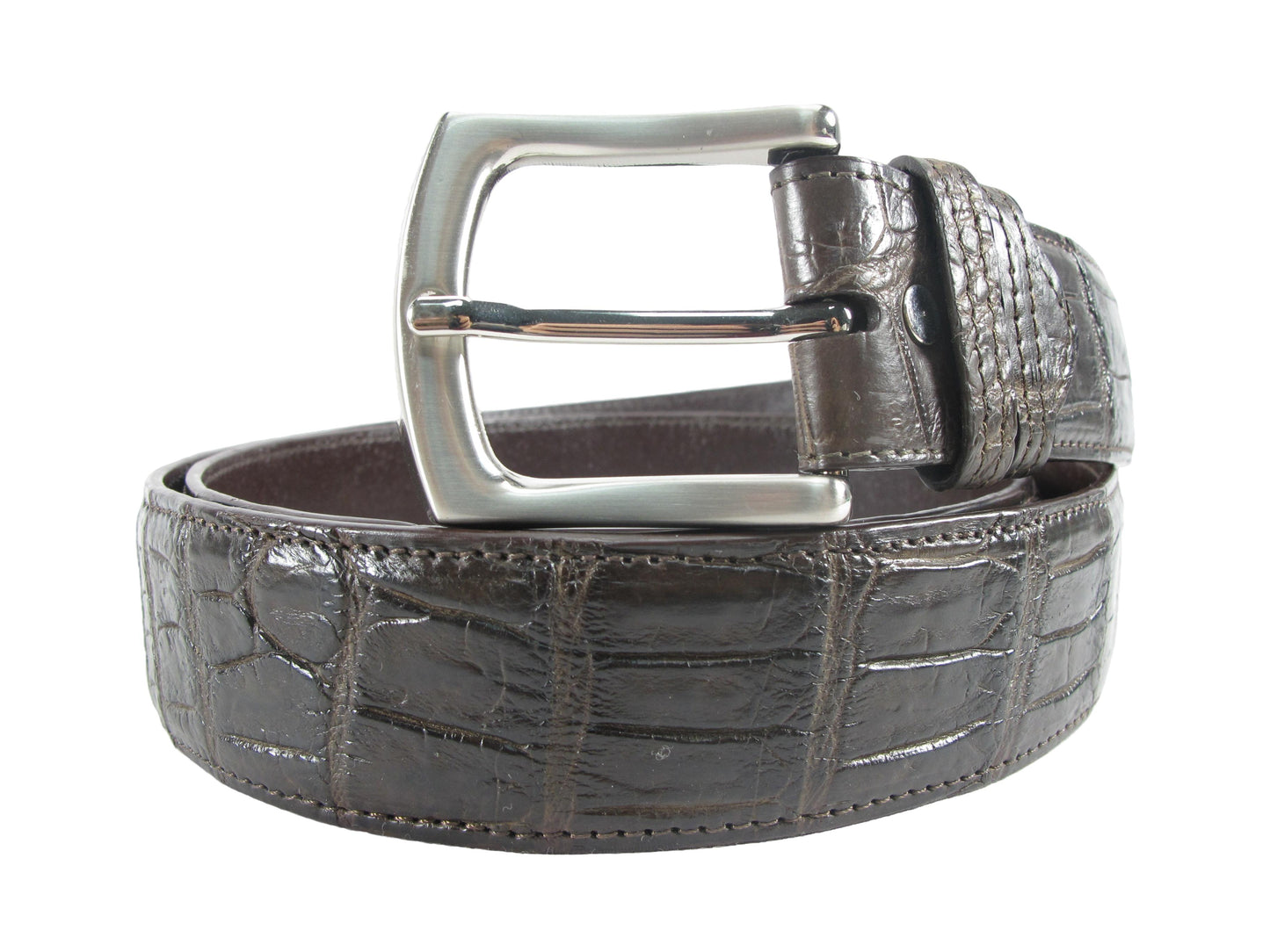 Genuine Crocodile Belly Skin Leather Casual Luxury Men's Belt