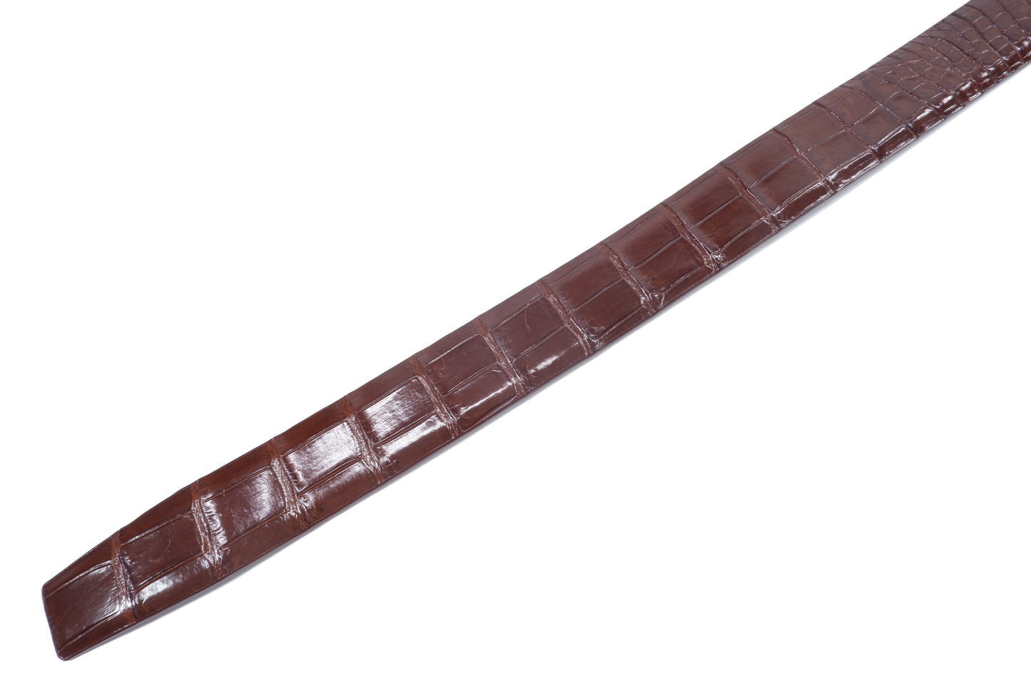 Genuine Crocodile Belly Skin Leather Auto Locking Luxury Men's Belt