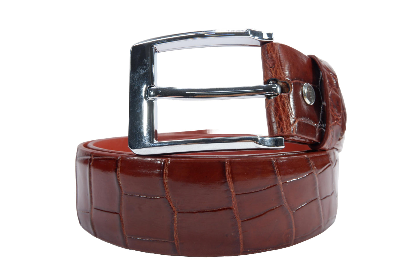 Genuine Crocodile Belly Skin Leather Casual Luxury Men's Belt