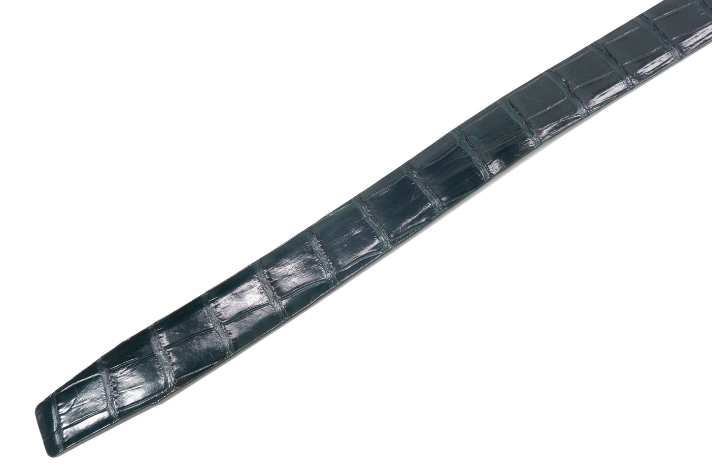 Genuine Crocodile Belly Skin Leather Auto Locking Luxury Men's Belt