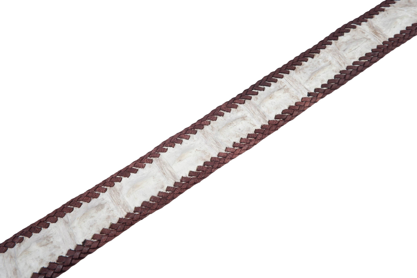 Genuine Crocodile Single Hornback Skin Leather Casual Handmade Belt