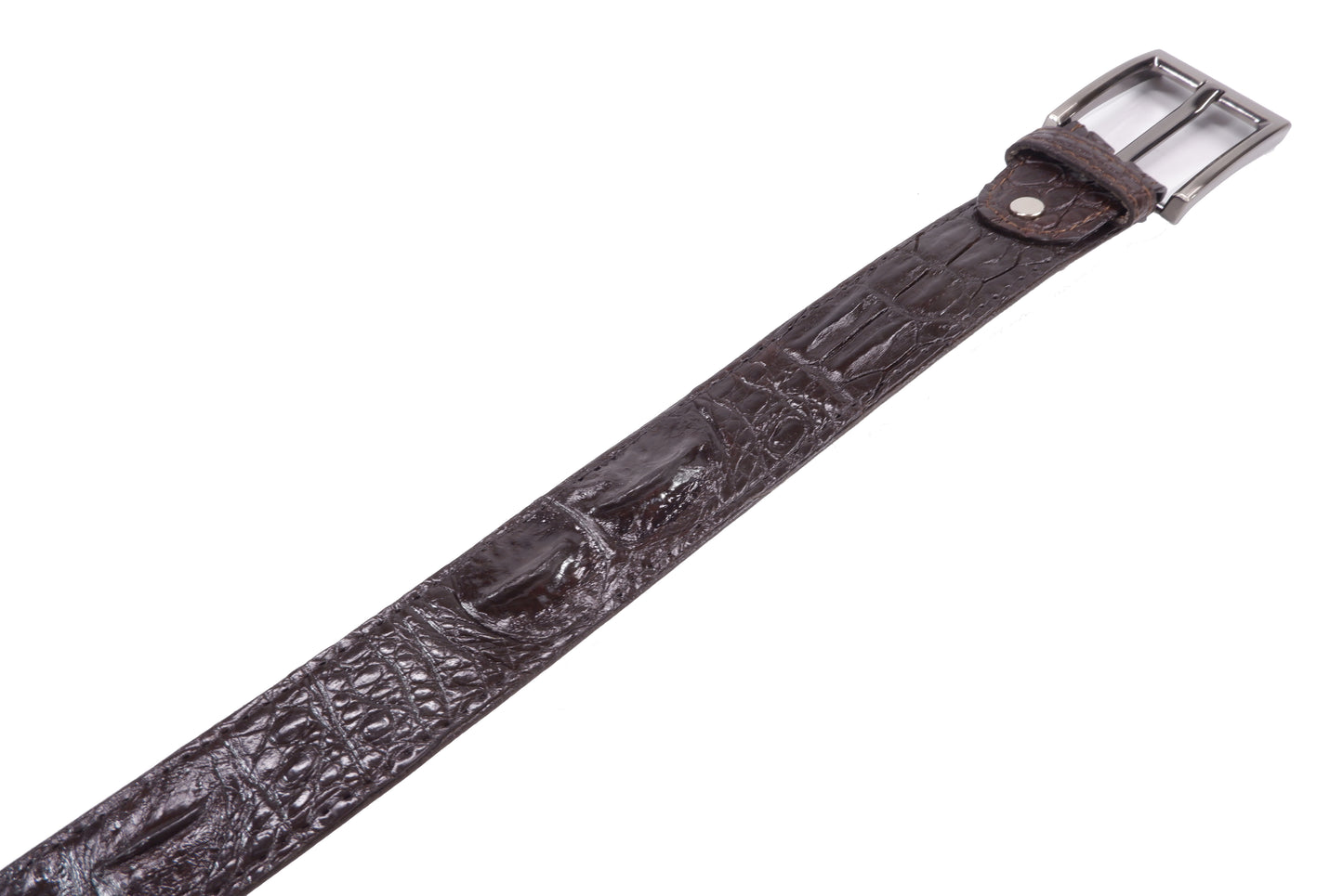 Genuine Crocodile Hornback Skin Leather Casual Men's Belt