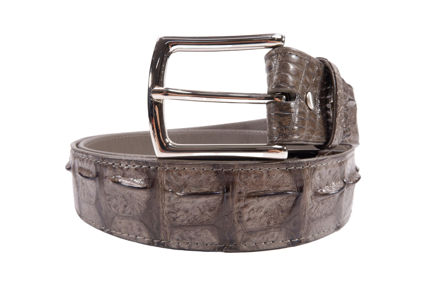 Genuine Crocodile Hornback Skin Leather Casual Men's Belt