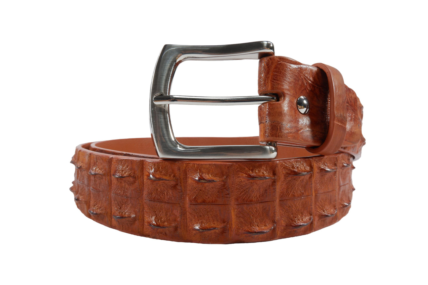 Genuine Crocodile Double Hornback Skin Leather Luxury Casual Men's Belt