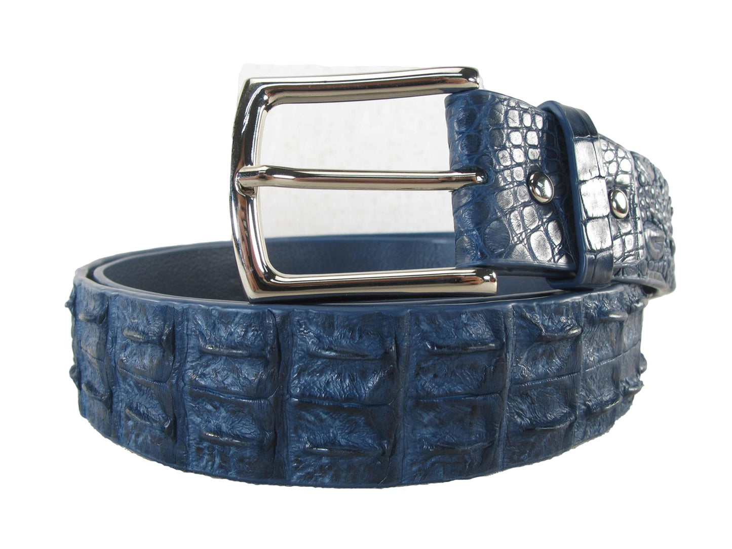 Genuine Crocodile Double Hornback Skin Leather Luxury Casual Men's Belt