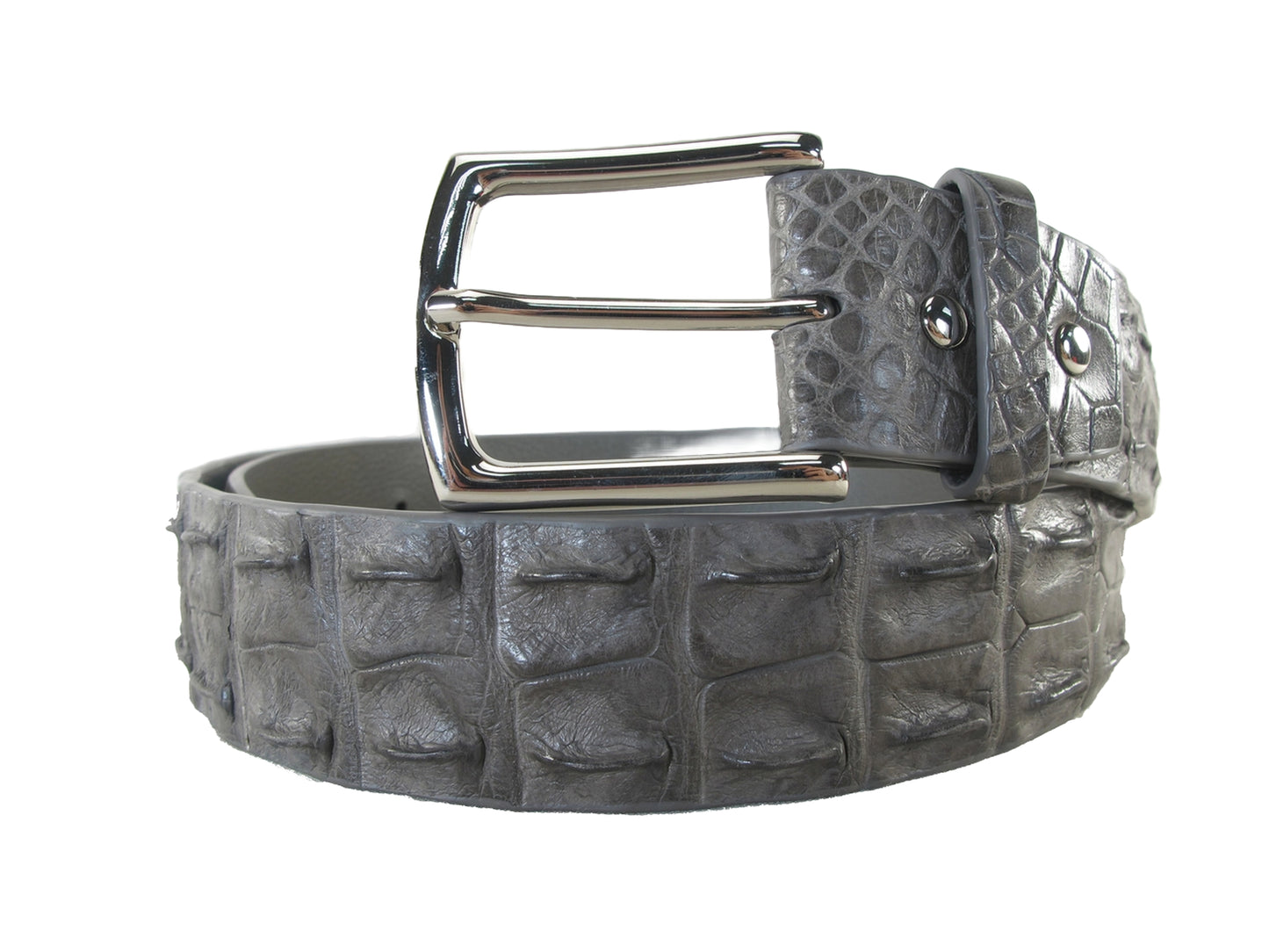 Genuine Crocodile Double Hornback Skin Leather Luxury Casual Men's Belt