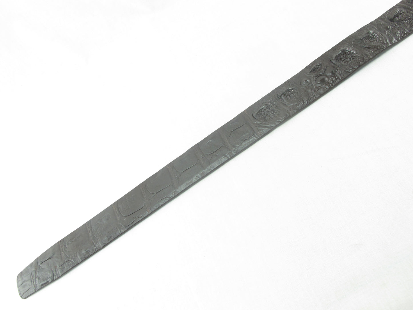 Genuine Crocodile Head Bump Skin Leather Auto Locking Men's Belt