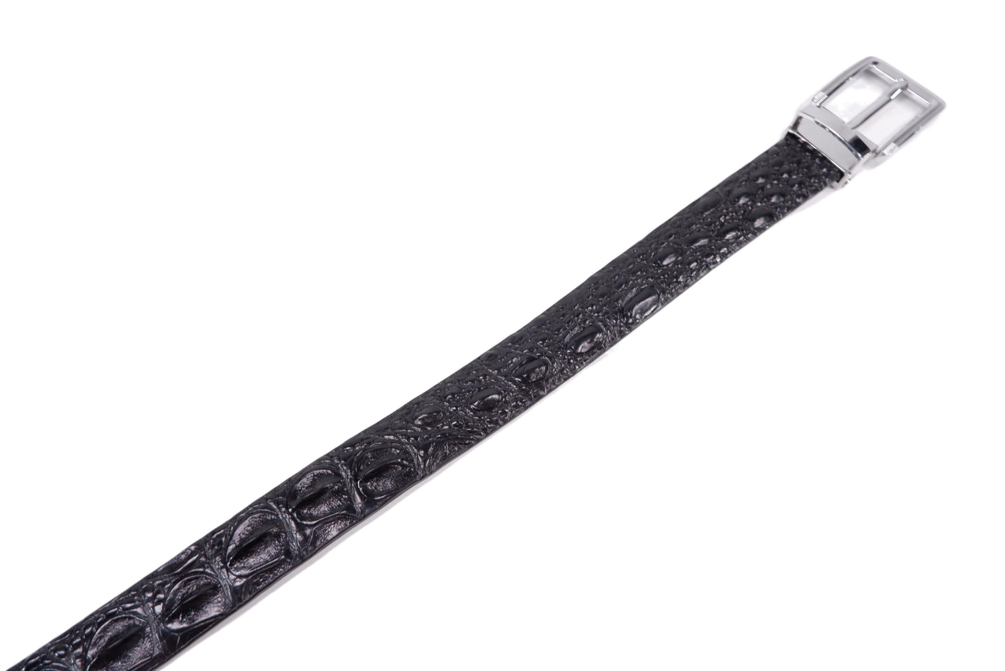 Genuine Crocodile Single Backbone Skin Leather Women's Belt