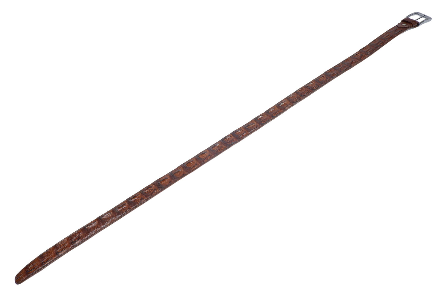 Genuine Crocodile Backbone Skin Leather Casual Men's Belt