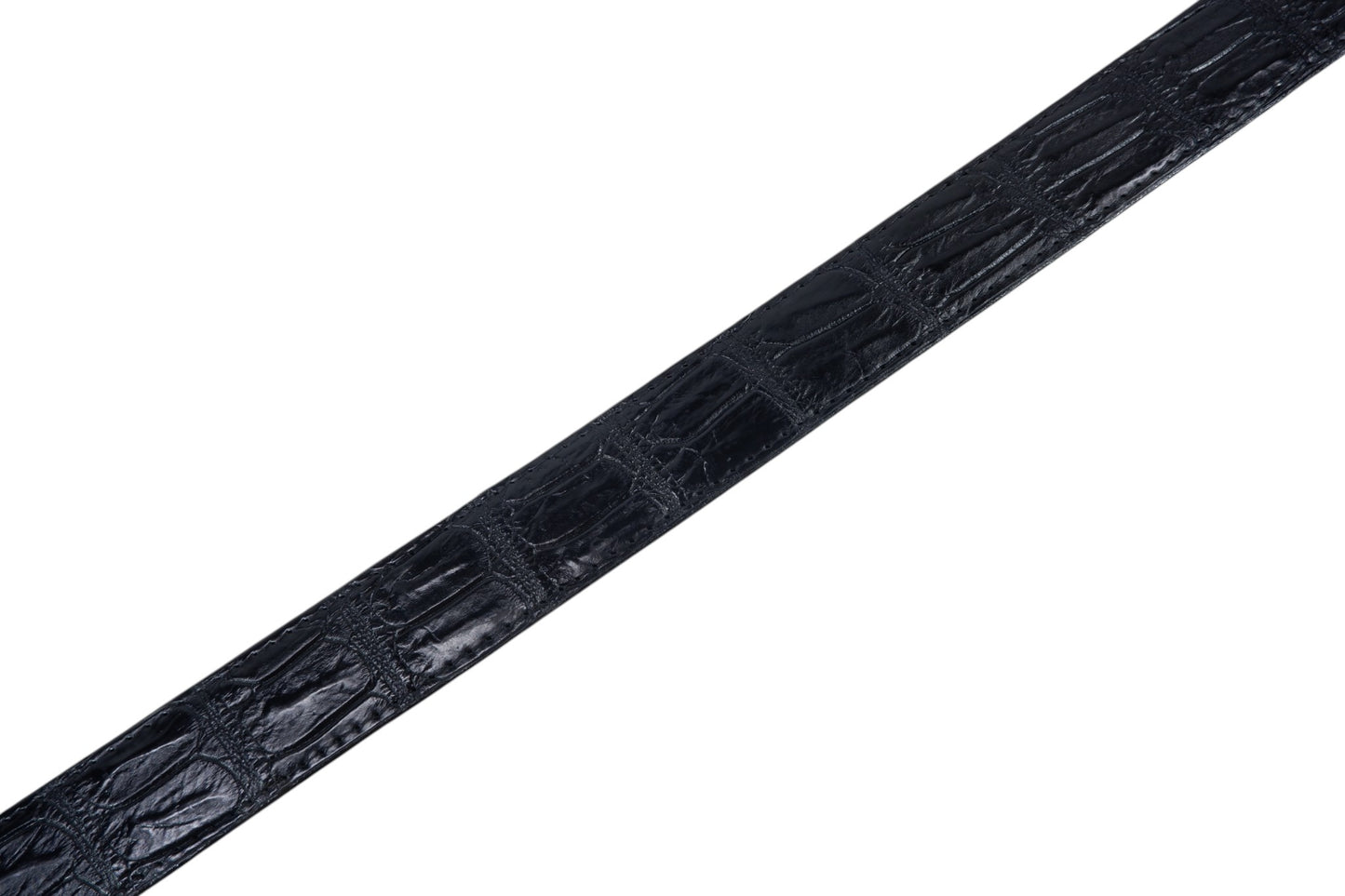 Genuine Crocodile Skin Leather Auto Locking Men's Belt