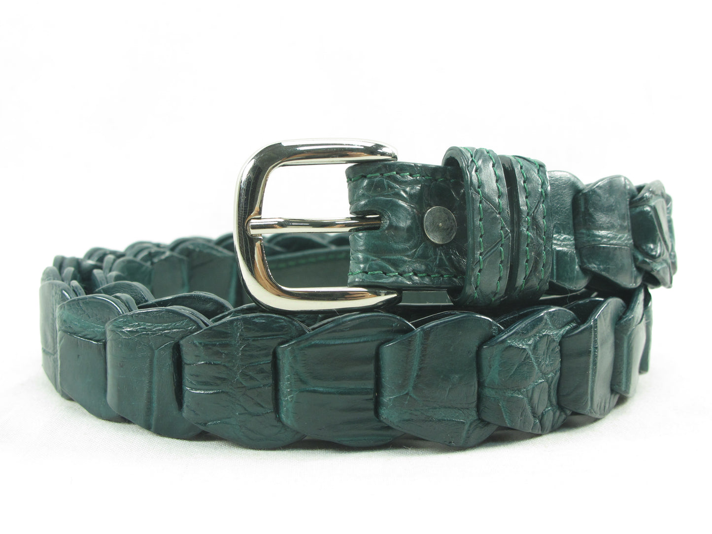 Genuine Crocodile Skin Leather Women's Handmade Belt