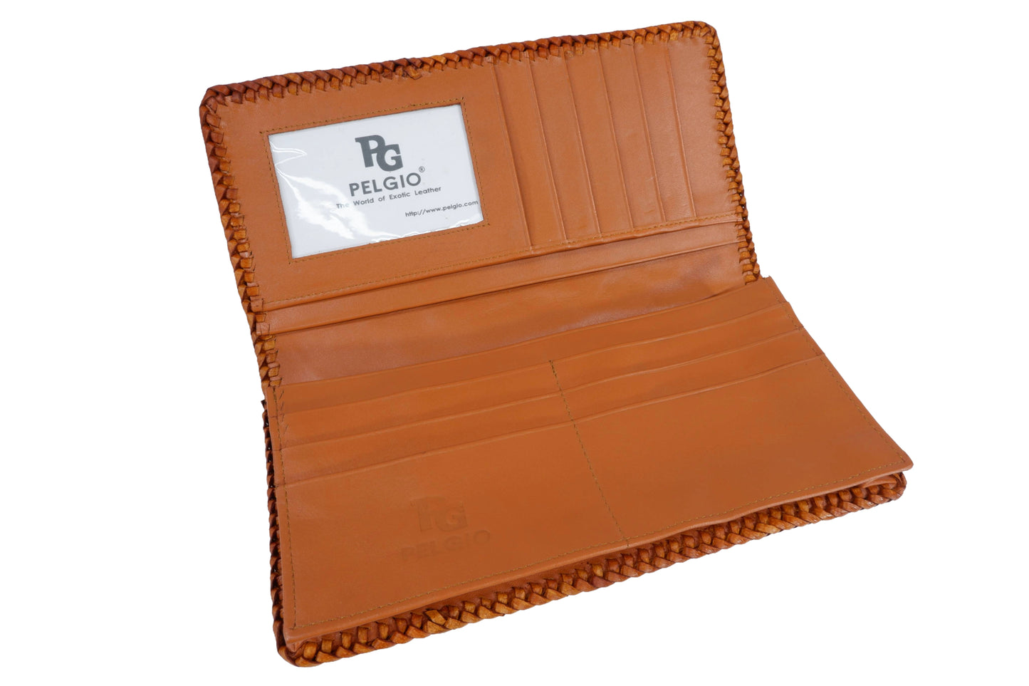 Genuine Crocodile Backbone Skin Leather Checkbook Long Handmade Wallet