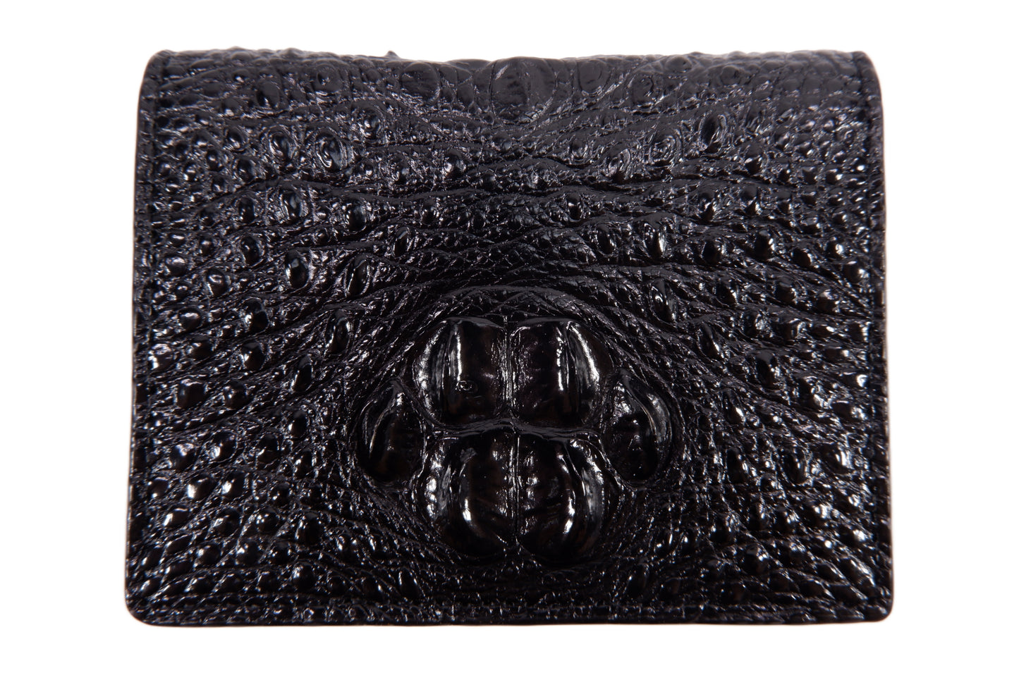 Genuine Crocodile Hornback Skin Leather Business & Credit Card Holder Wallet