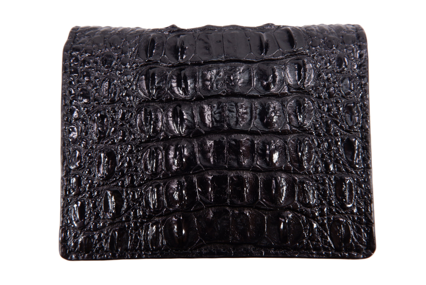 Genuine Crocodile Hornback Skin Leather Business & Credit Card Holder Wallet