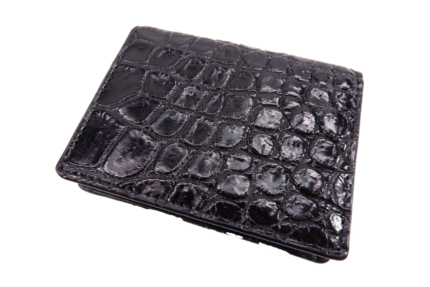 Genuine Crocodile Skin Leather Business & Credit Card Holder Wallet