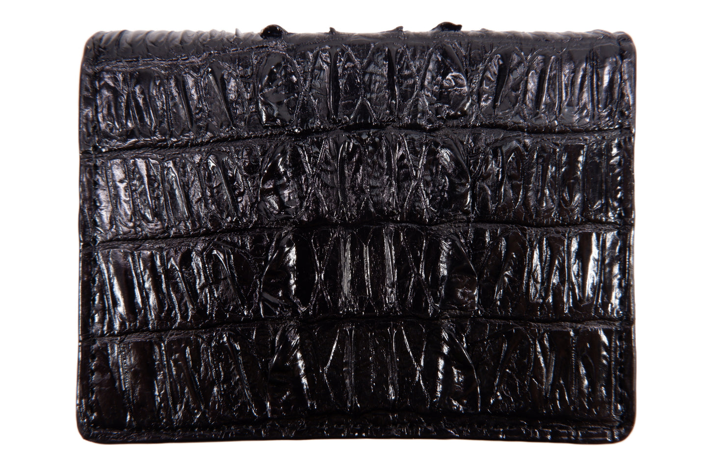 Genuine Crocodile Tail Skin Leather Business & Credit Card Holder Wallet