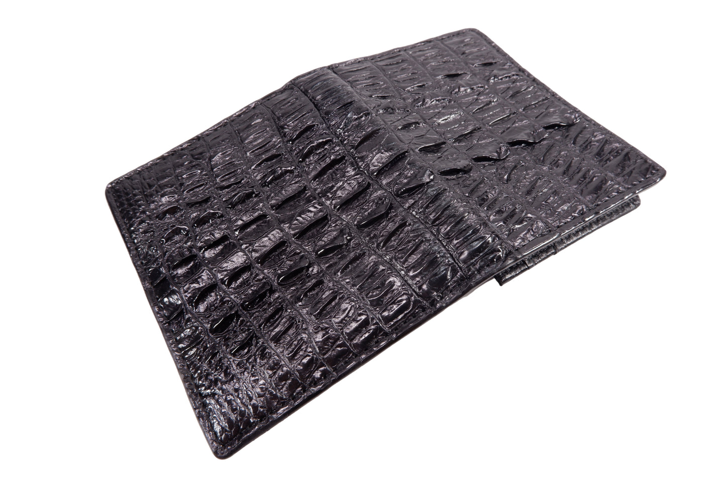 Genuine Crocodile Tail Skin Leather Business & Credit Card Holder Wallet