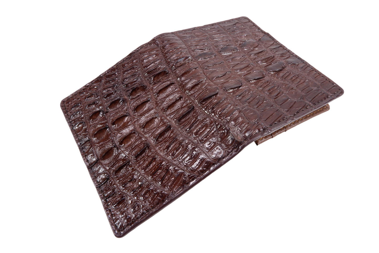 Genuine Crocodile Tail Skin Leather Business & Credit Card Holder Wallet