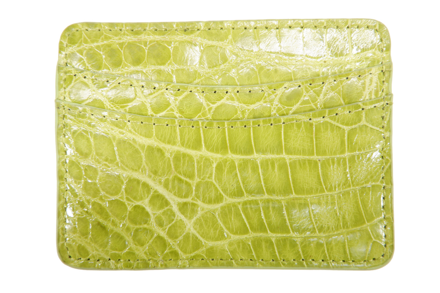 Genuine Crocodile Skin Leather Slim Business & Credit Card Holder Wallet