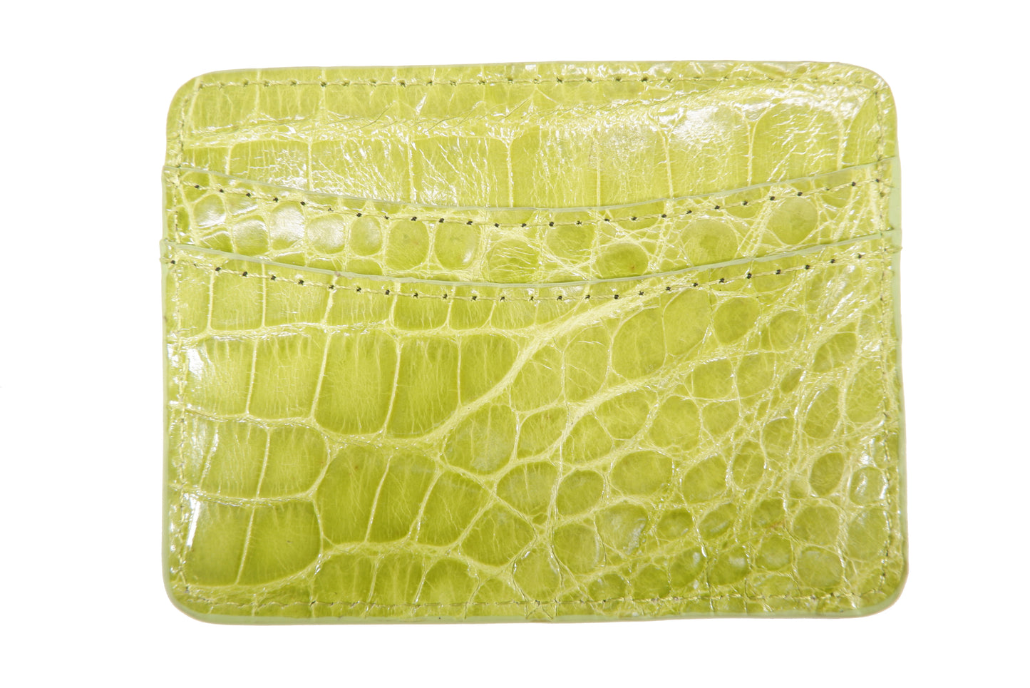 Genuine Crocodile Skin Leather Slim Business & Credit Card Holder Wallet