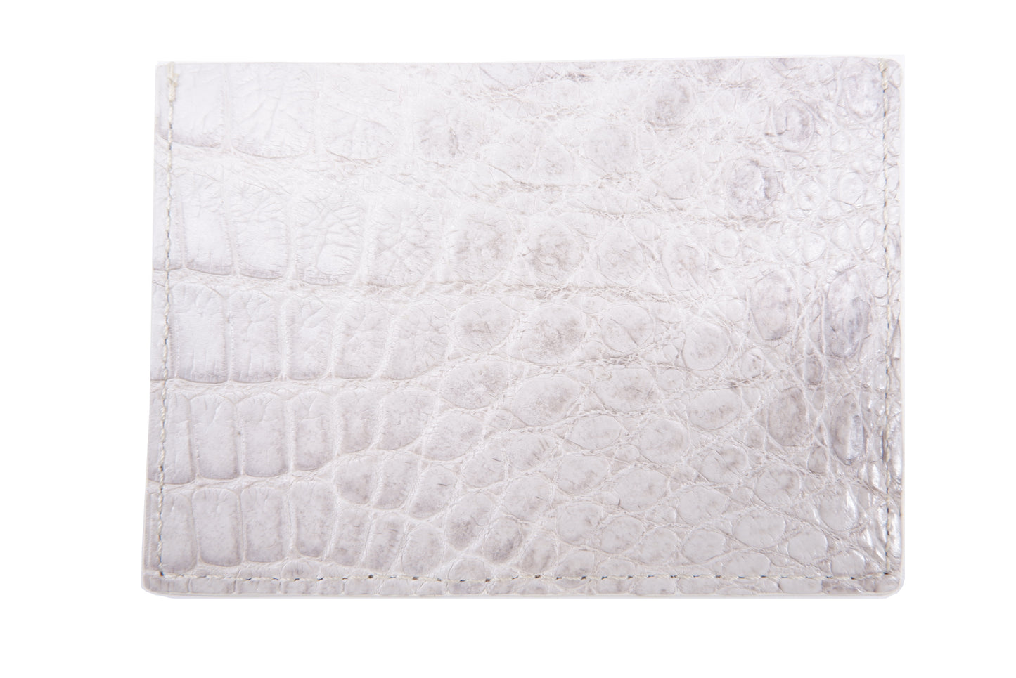 Genuine Crocodile Skin Leather Slim Business & Credit Card Holder Sleeve Wallet with Hidalgo Horse Design