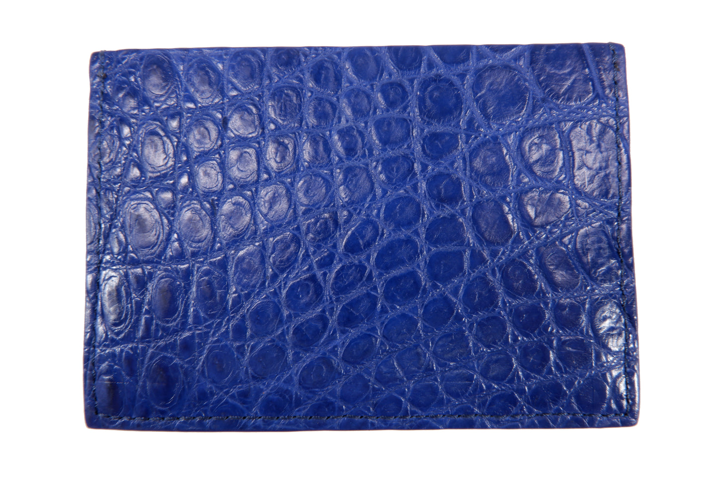 Genuine Crocodile Skin Leather Slim Business & Credit Card Holder Sleeve Wallet with Polar Bear Design