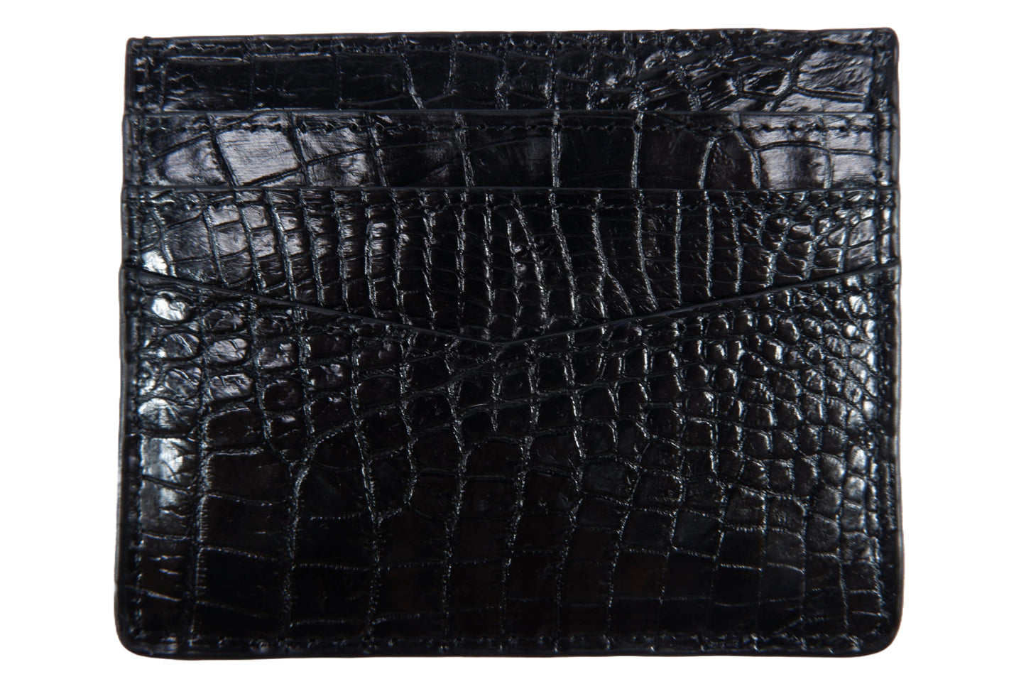 Genuine Crocodile Skin Leather Slim Business & Credit Card Holder Wallet Pouch