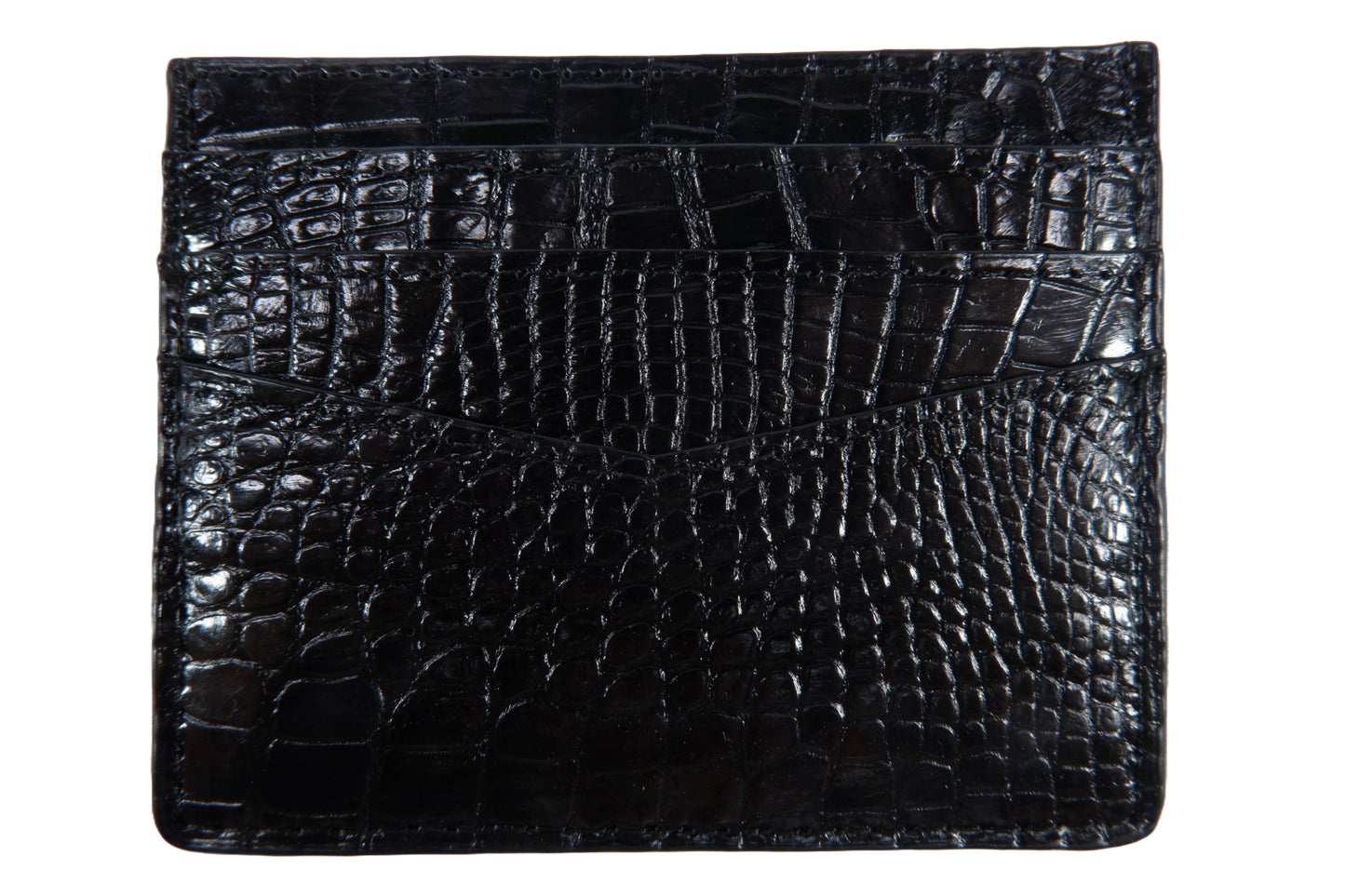 Genuine Crocodile Skin Leather Slim Business & Credit Card Holder Wallet Pouch