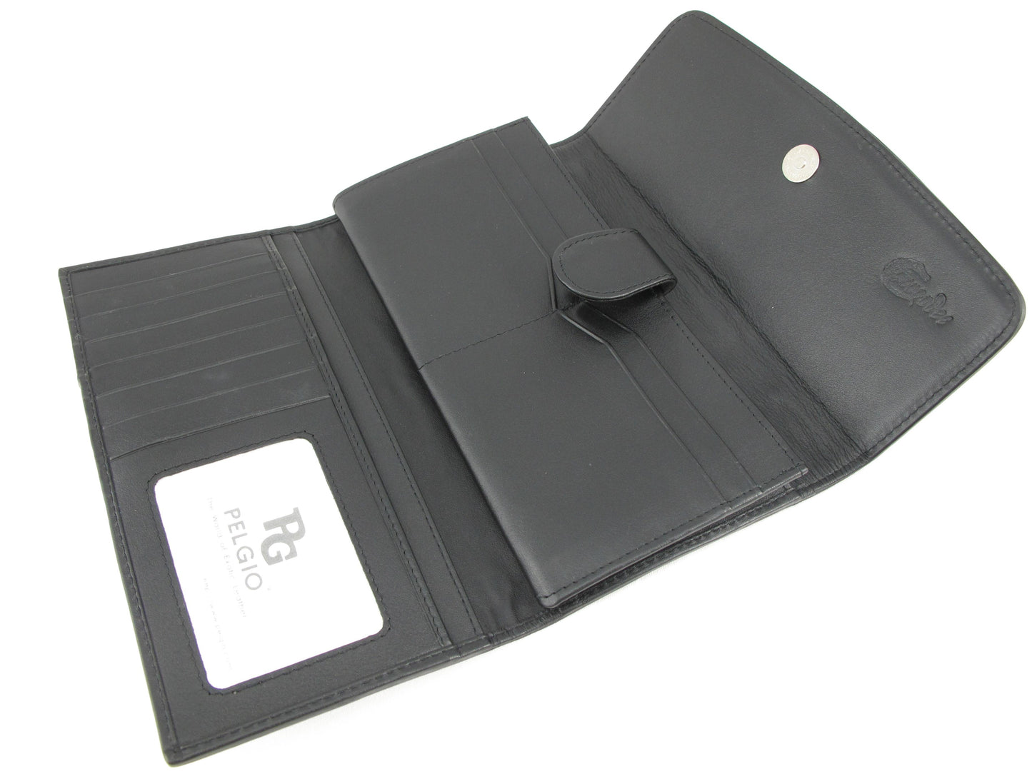 Genuine Crocodile Hornback Skin Leather Women's Trifold Clutch Wallet Purse