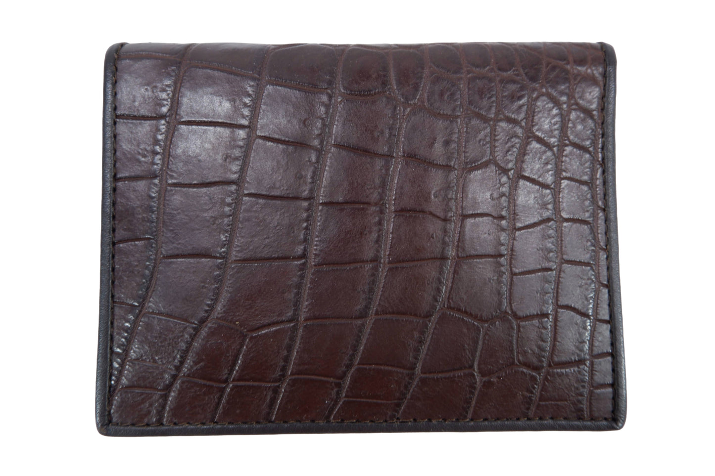 Genuine Crocodile Belly Skin Leather Luxury Passport & Card Holder Wallet