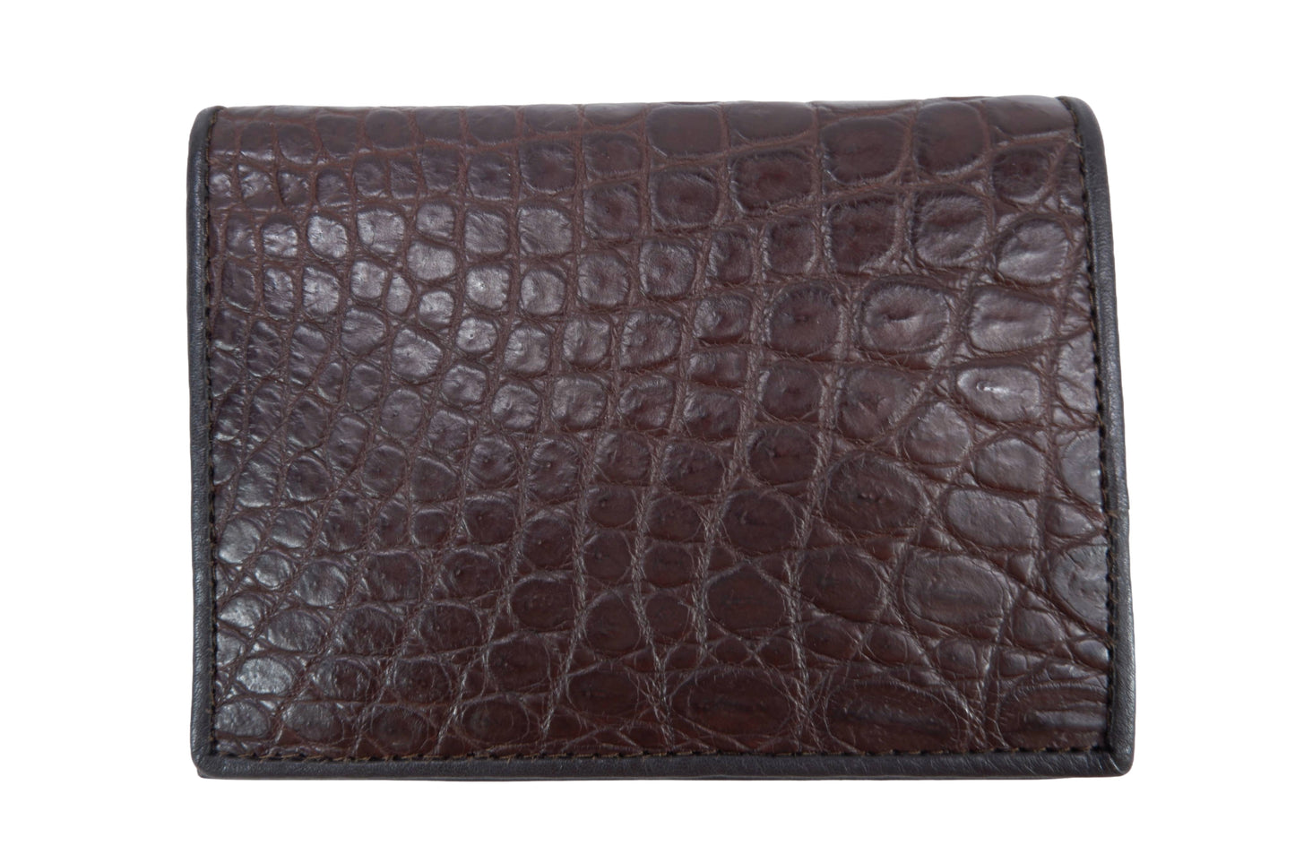 Genuine Crocodile Belly Skin Leather Luxury Passport & Card Holder Wallet