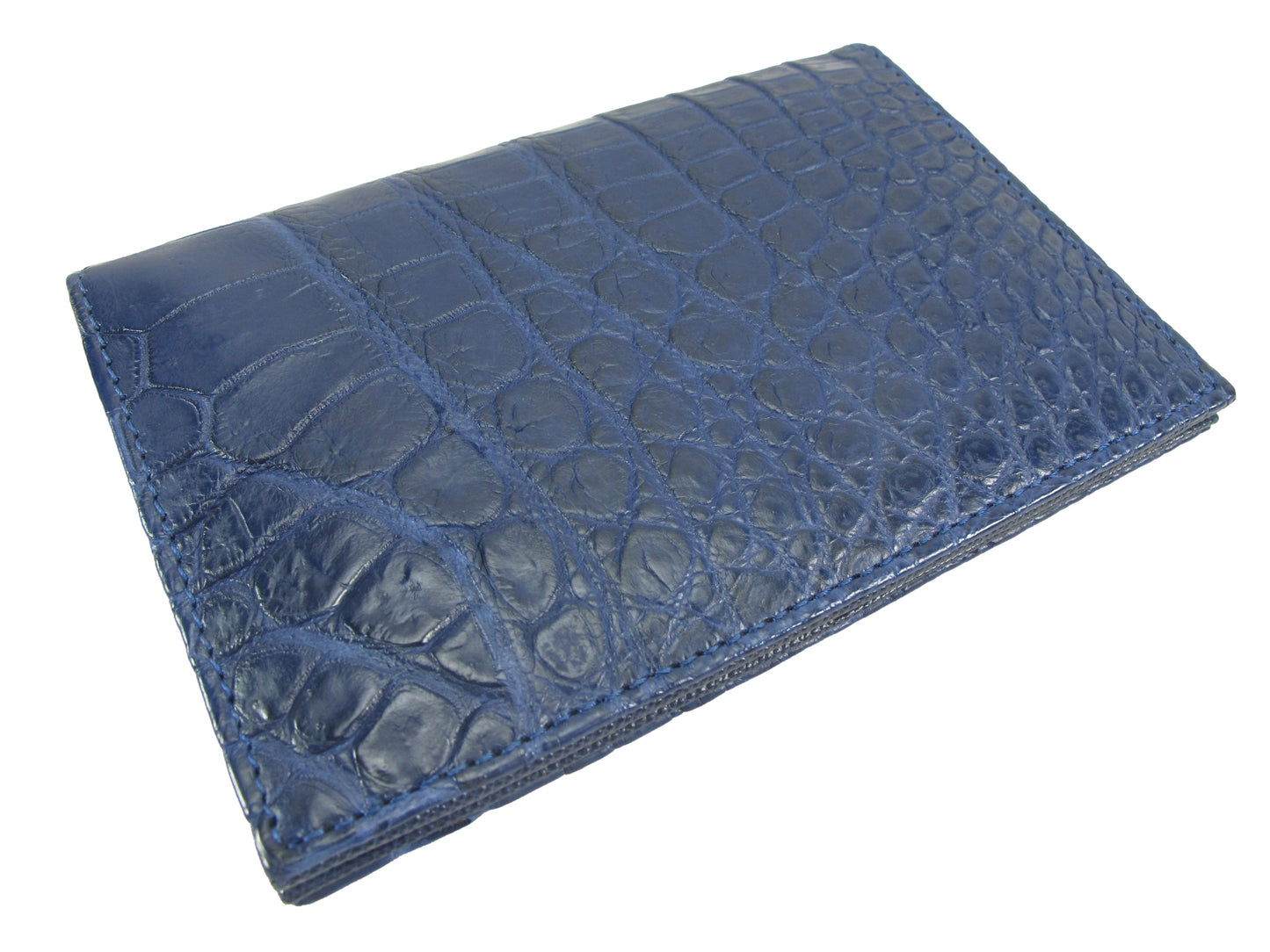 Genuine Crocodile Belly Skin Leather Luxury Passport & Card Holder Wallet