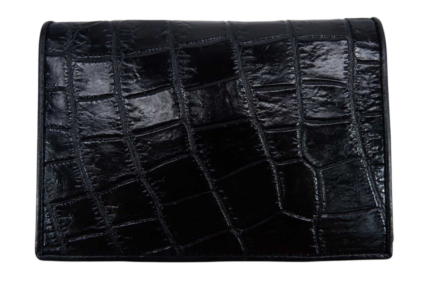 Genuine Crocodile Belly Skin Leather Luxury Passport & Card Holder Wallet