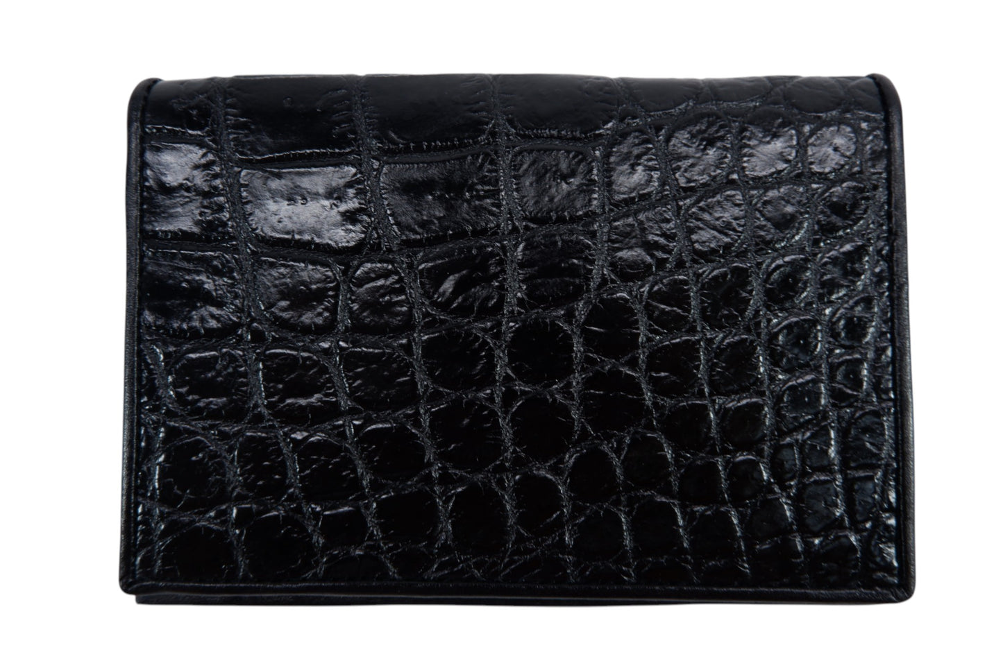 Genuine Crocodile Belly Skin Leather Luxury Passport & Card Holder Wallet
