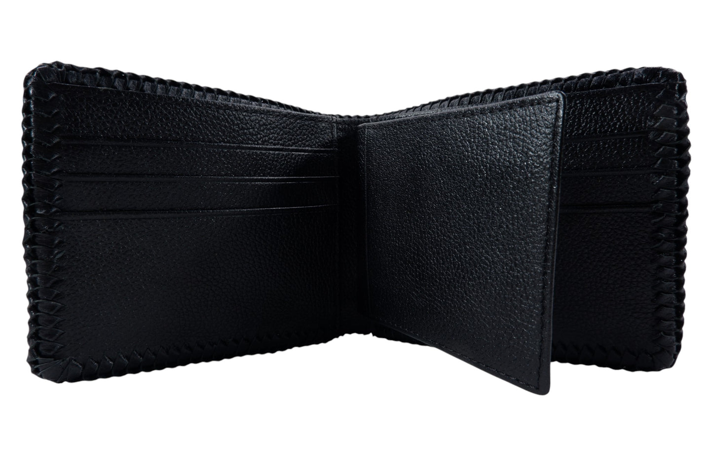 Genuine Crocodile Hornback Skin Leather Handmade Bifold Wallet