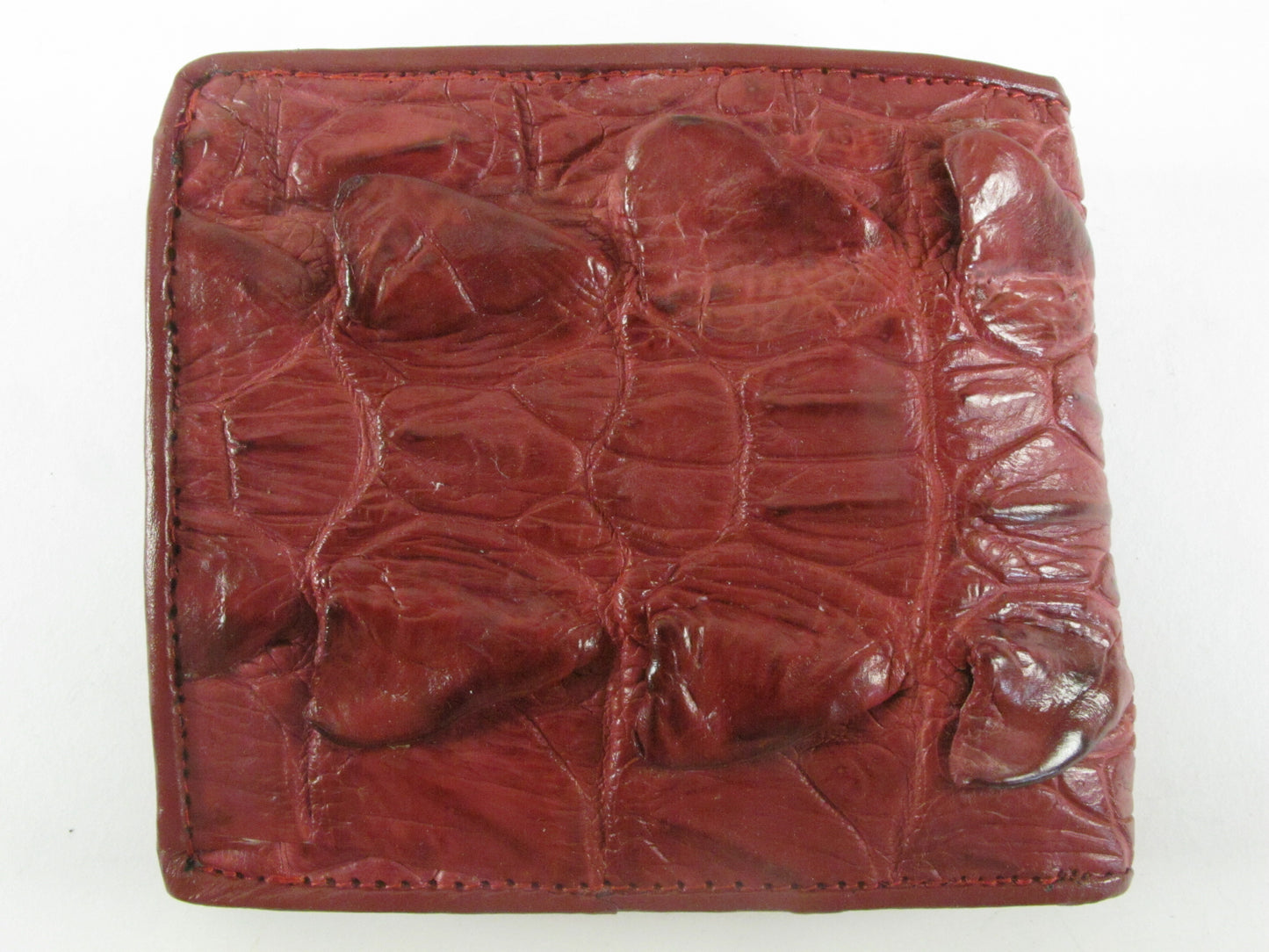 Genuine Crocodile Tail Skin Leather Bifold Wallet