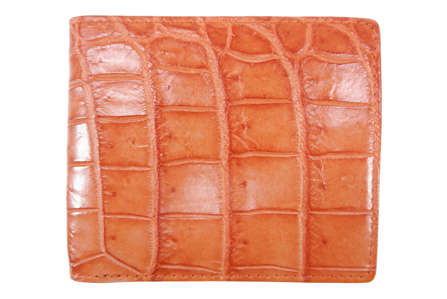 Genuine Crocodile Belly Skin Leather Luxury Bifold Wallet