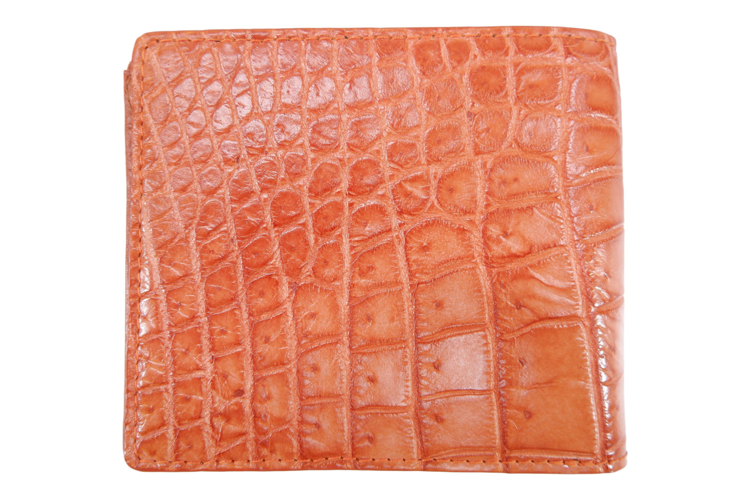 Genuine Crocodile Belly Skin Leather Luxury Bifold Wallet