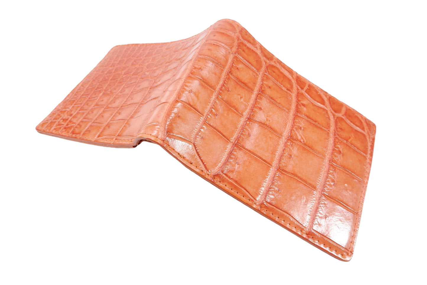 Genuine Crocodile Belly Skin Leather Luxury Bifold Wallet